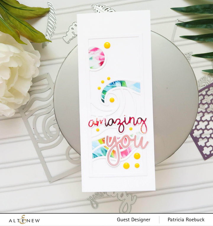 Part A-Glitz Art Craft Co.,LTD Dies Abstract Seascape Slim Cover Die