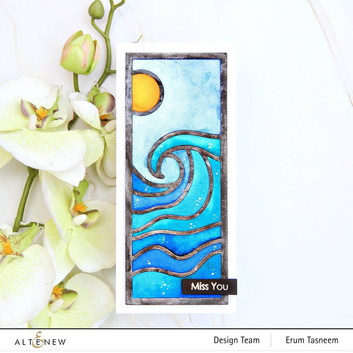 Part A-Glitz Art Craft Co.,LTD Dies Abstract Seascape Slim Cover Die