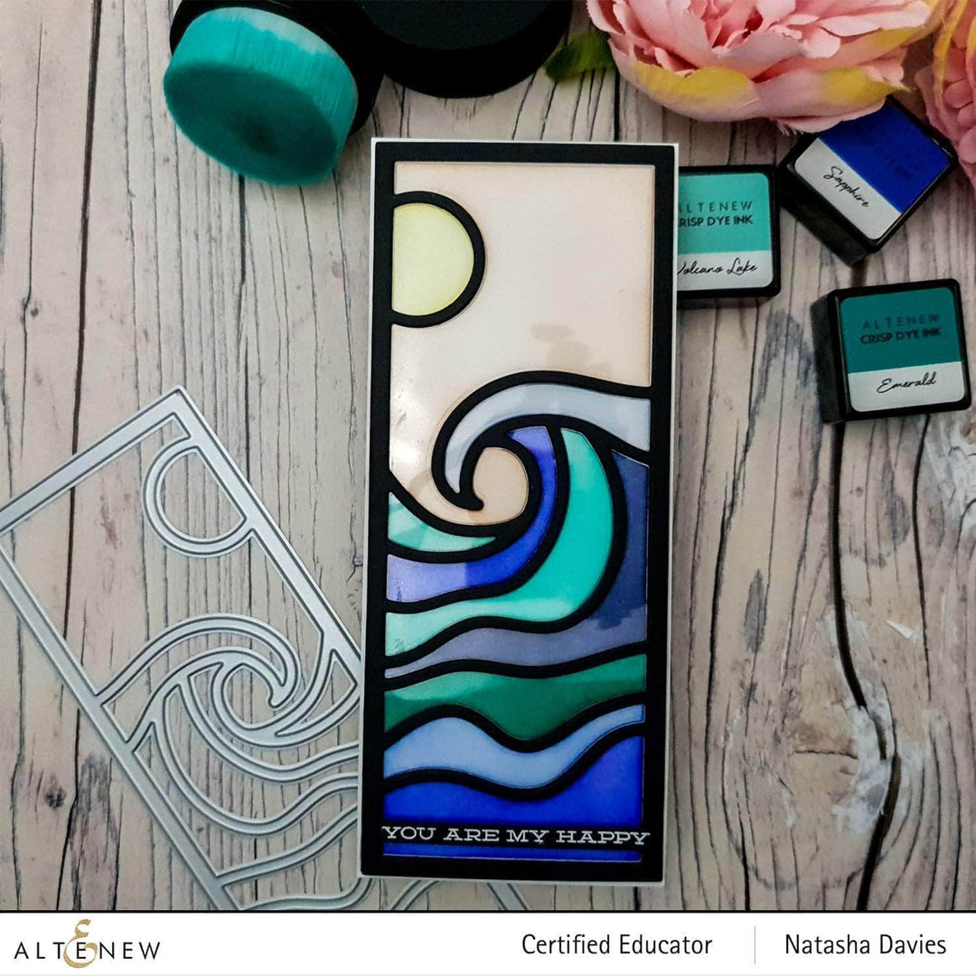 Part A-Glitz Art Craft Co.,LTD Dies Abstract Seascape Slim Cover Die