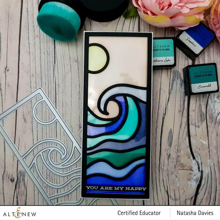 Part A-Glitz Art Craft Co.,LTD Dies Abstract Seascape Slim Cover Die