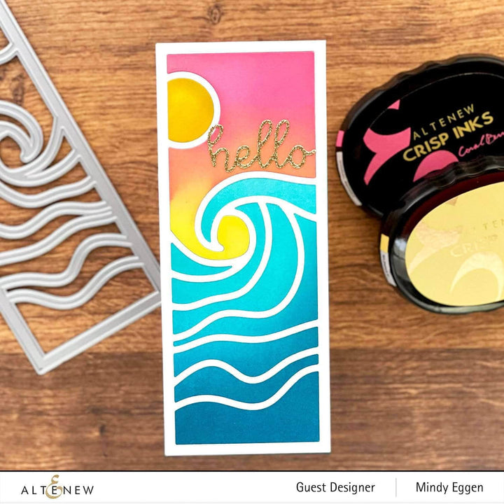 Part A-Glitz Art Craft Co.,LTD Dies Abstract Seascape Slim Cover Die