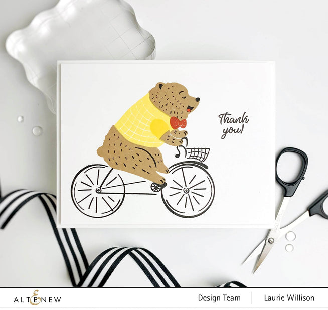 Altenew Alten Riding By die set with intricately cut metal dies for crafting and card making projects.