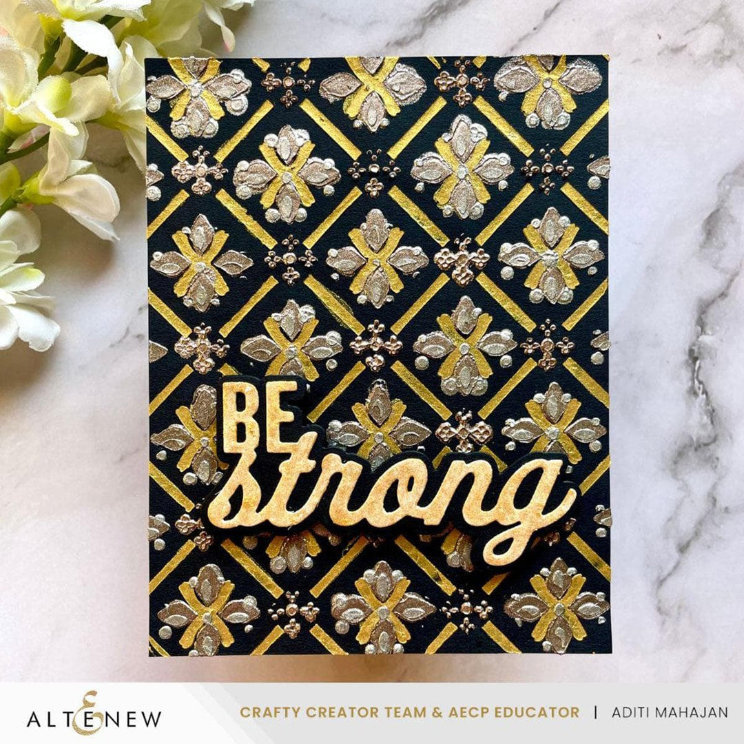 Be Strong Word Die Set