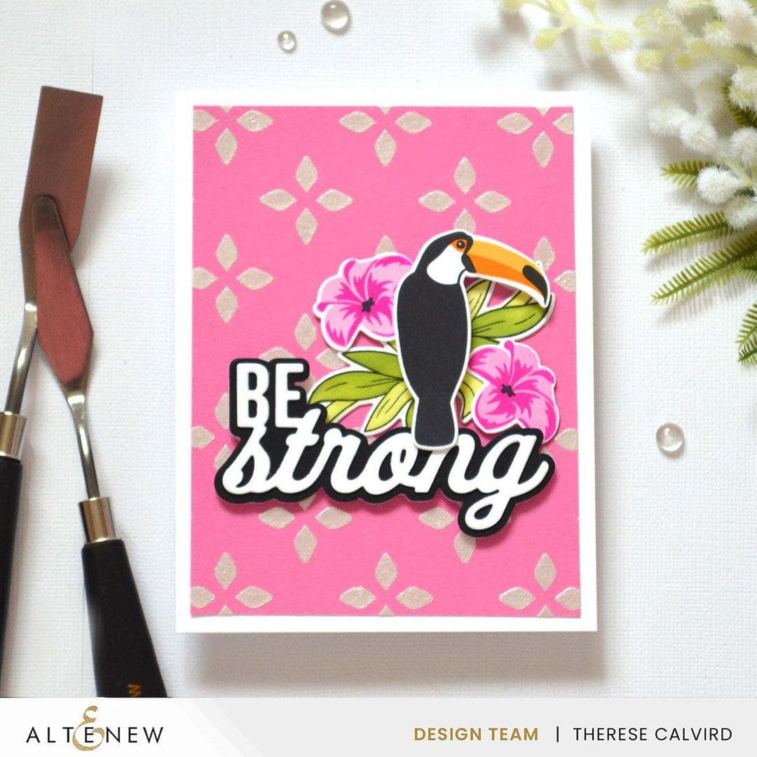 Be Strong Word Die Set