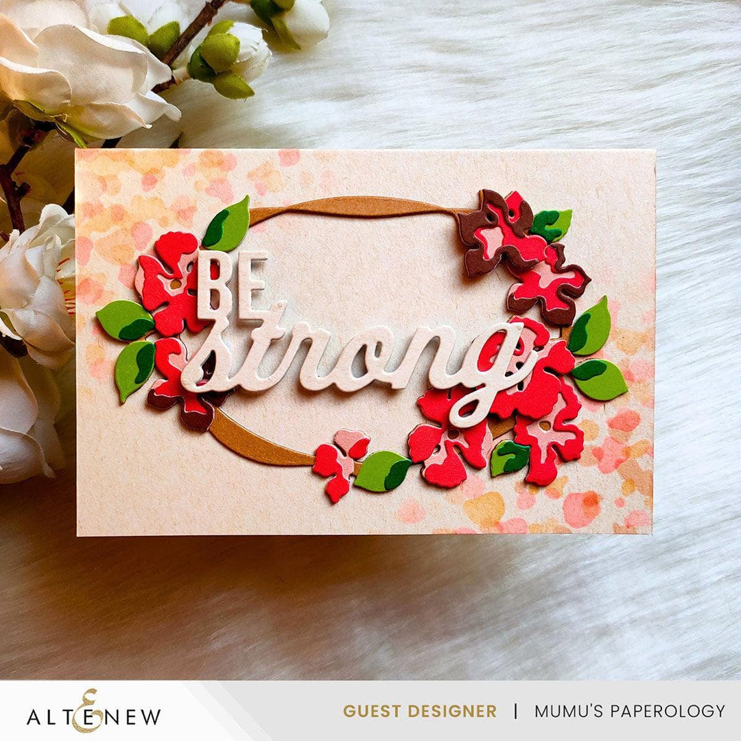 Be Strong Word Die Set