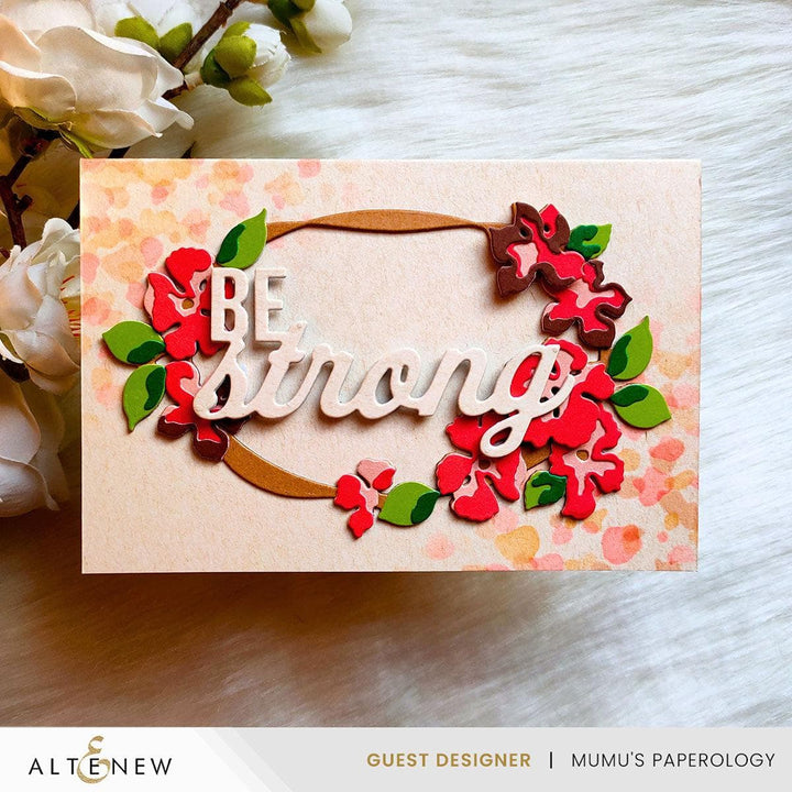 Be Strong Word Die Set