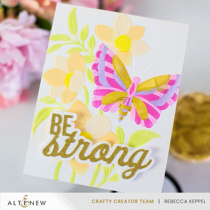 Be Strong Word Die Set