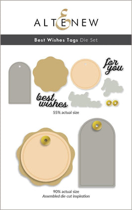 Best Wishes Tags Die Set