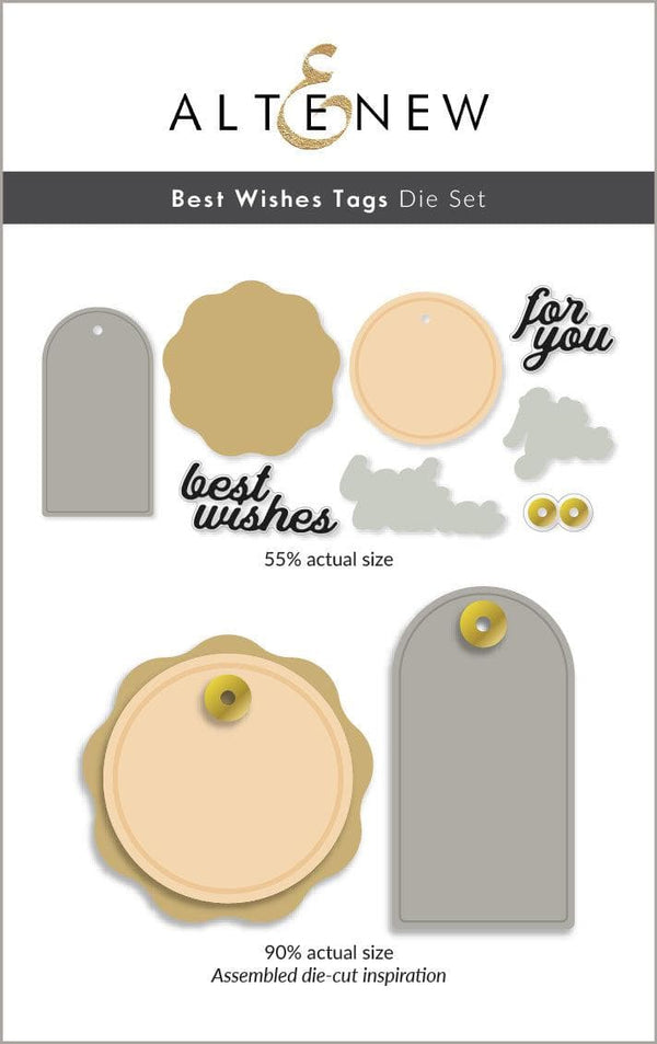 Best Wishes Tags Die Set