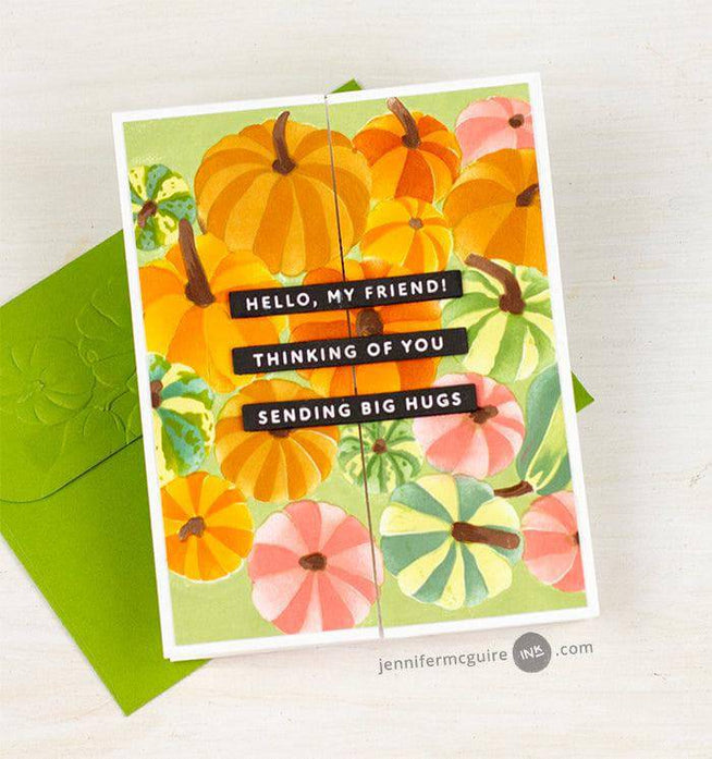 Altenew One-Go Solid Sentiment Strips die and Betterpress plate bundle for creating stamped sentiments on craft projects.