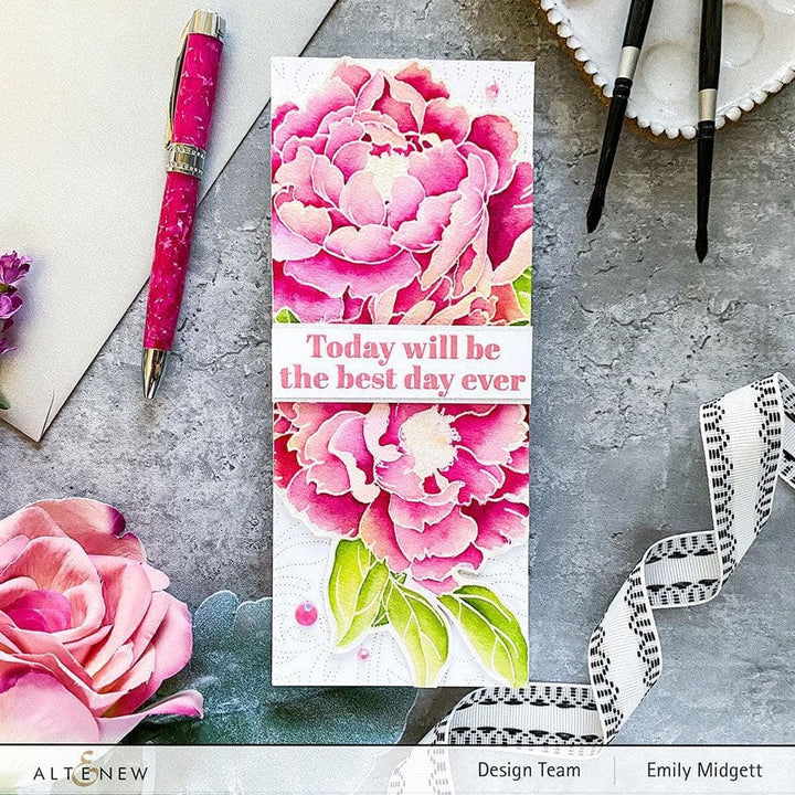 Billowing Peonies Die Set