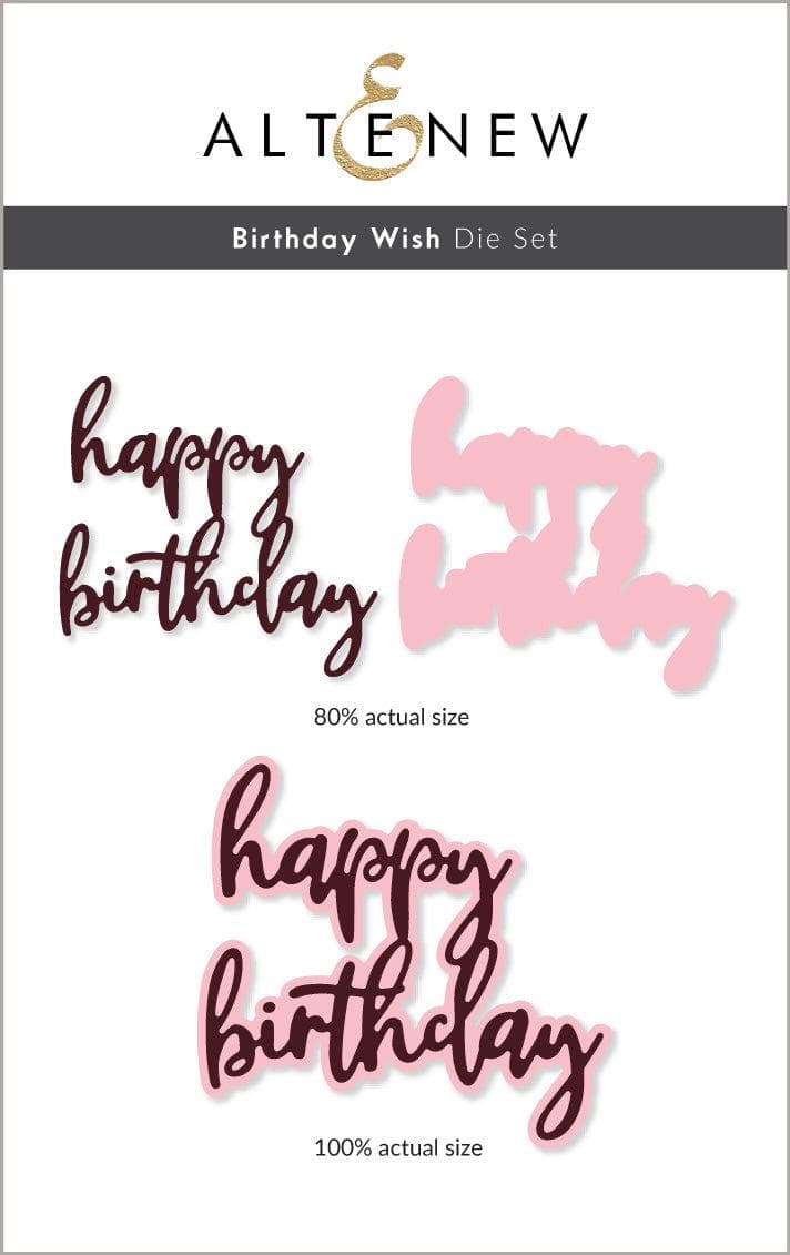 Part A-Glitz Art Craft Co.,LTD Dies Birthday Wish Die Set