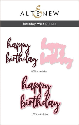 Part A-Glitz Art Craft Co.,LTD Dies Birthday Wish Die Set