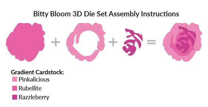 Part A-Glitz Art Craft Co.,LTD Dies Bitty Bloom 3D Die Set