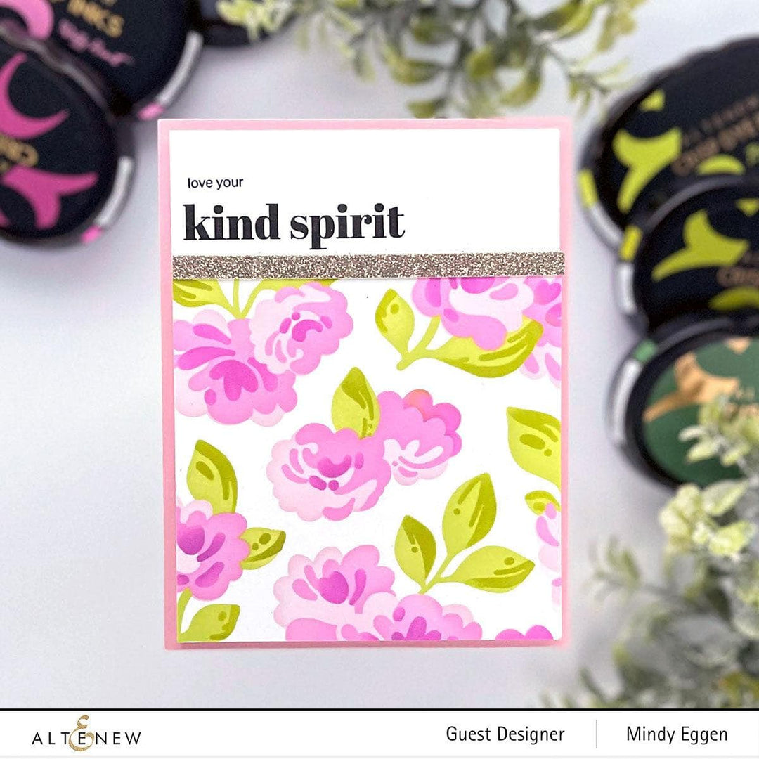 Altenew Blobby Roses Die Set featuring metal dies for creating floral designs and layered rose shapes.