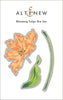 Altenew Blooming Tulips Die Set with intricately cut tulip flower and leaf designs for paper crafting and card making.