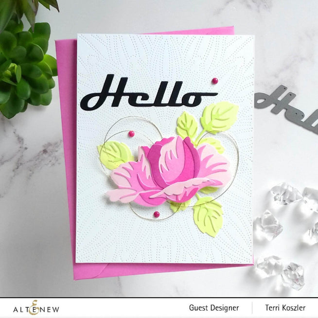Part A-Glitz Art Craft Co.,LTD Dies Bold Greetings Die Set