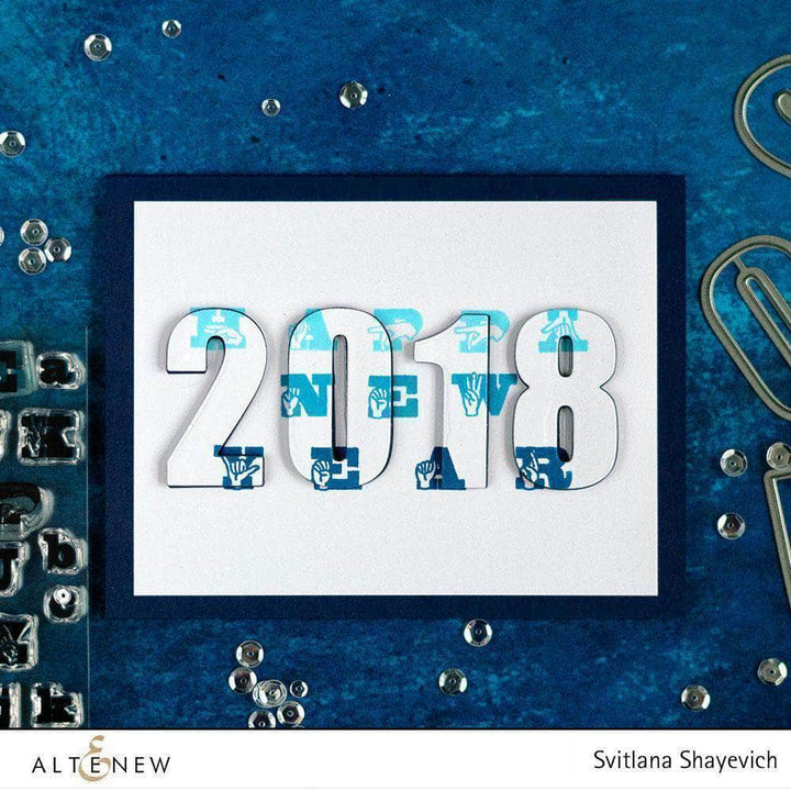 Part A-Glitz Art Craft Co.,LTD Dies Bold Numerals Die Set