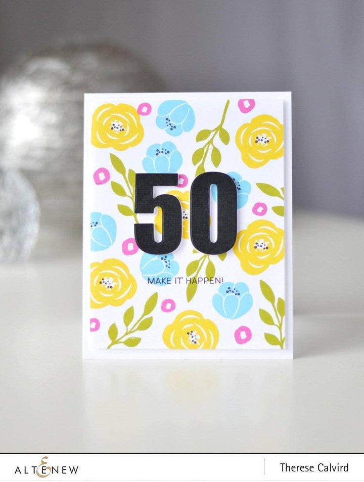 Part A-Glitz Art Craft Co.,LTD Dies Bold Numerals Die Set