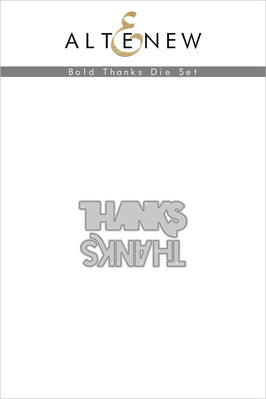 Part A-Glitz Art Craft Co.,LTD Dies Bold Thanks Die Set