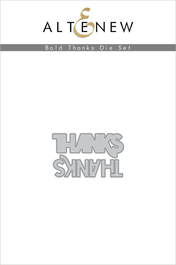 Part A-Glitz Art Craft Co.,LTD Dies Bold Thanks Die Set