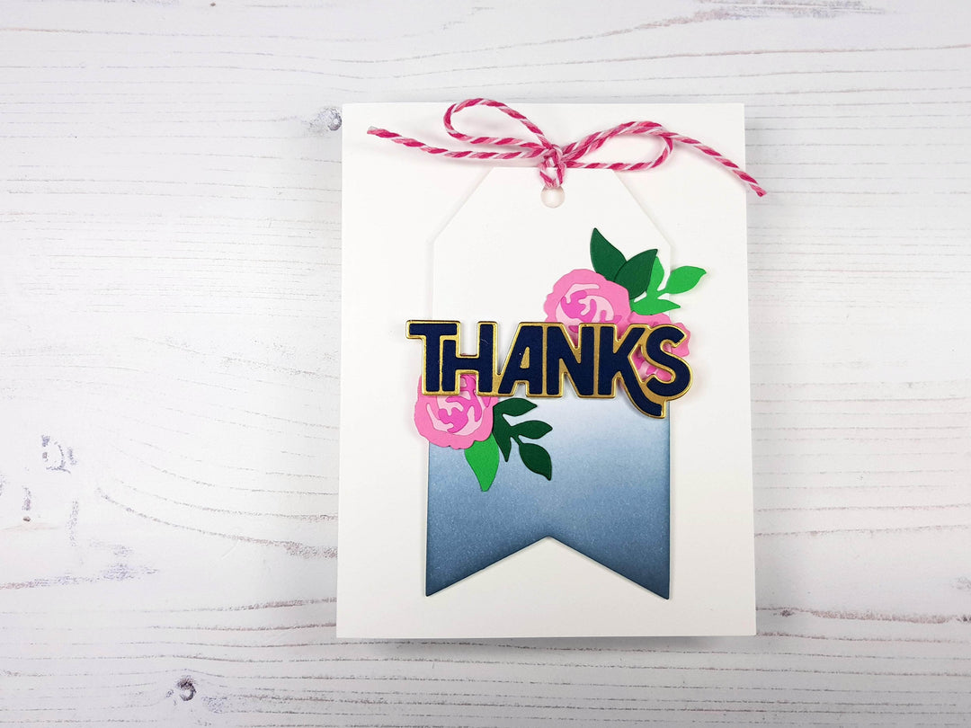 Part A-Glitz Art Craft Co.,LTD Dies Bold Thanks Die Set