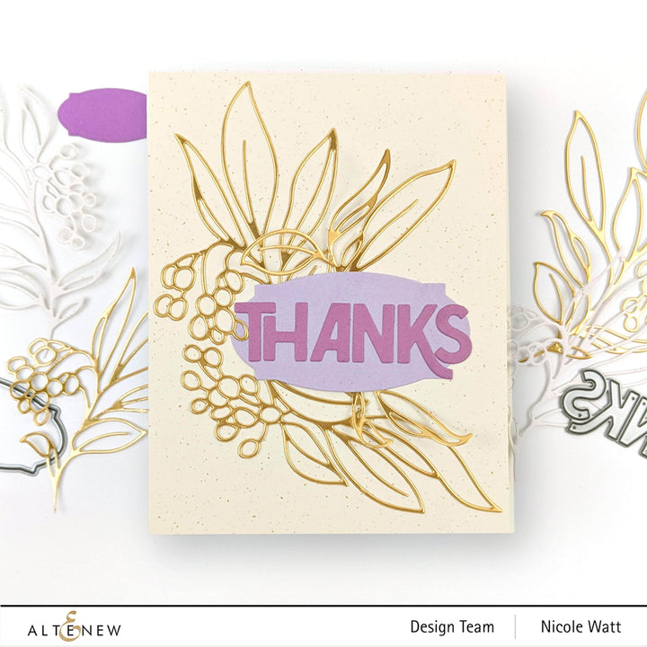 Part A-Glitz Art Craft Co.,LTD Dies Bold Thanks Die Set