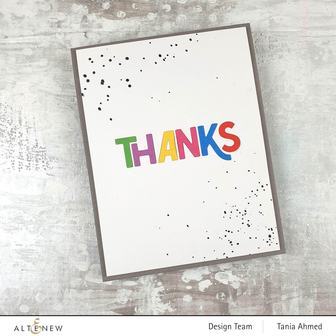 Part A-Glitz Art Craft Co.,LTD Dies Bold Thanks Die Set