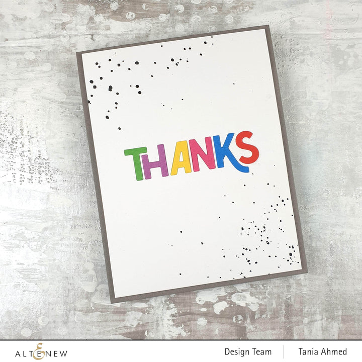 Part A-Glitz Art Craft Co.,LTD Dies Bold Thanks Die Set