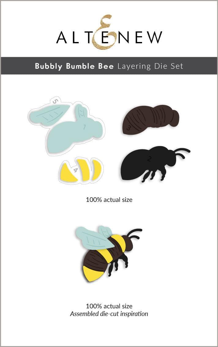 Bubbly Bumble Bee Layering Die Set