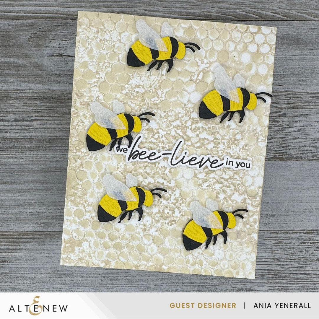 Bubbly Bumble Bee Layering Die Set