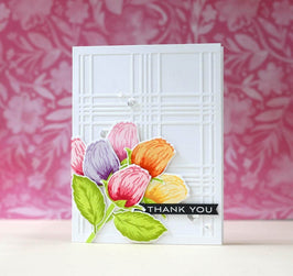 Part A-Glitz Art Craft Co.,LTD Dies Budding Thanks Die Set