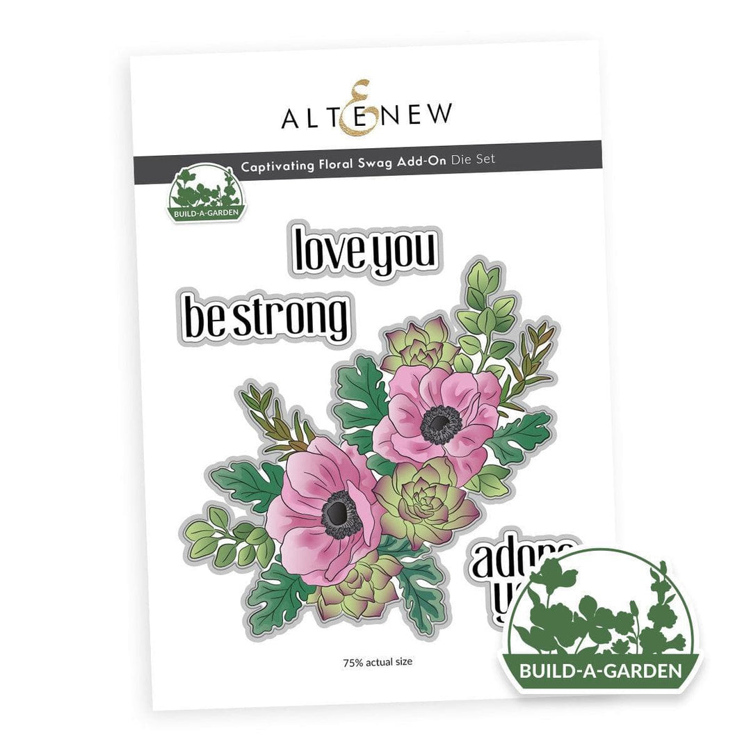 Build-A-Garden: Captivating Floral Swag Add-on Die Set