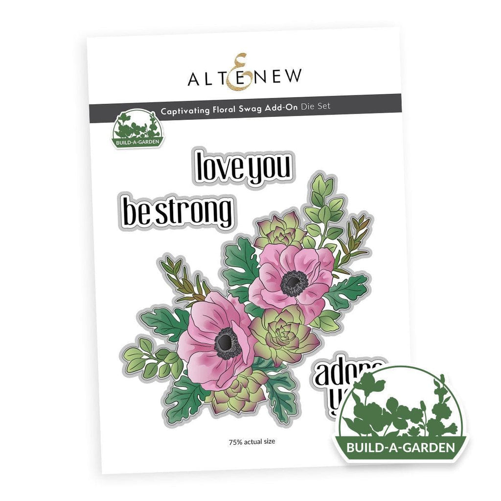 Build-A-Garden: Captivating Floral Swag Add-on Die Set | Altenew