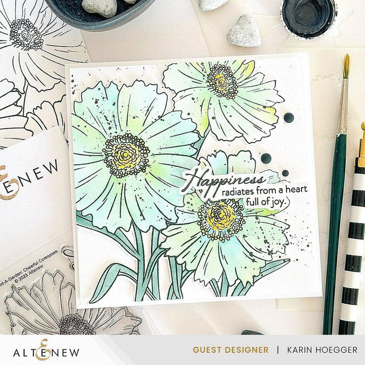 Part A-Glitz Art Craft Co.,LTD Dies Build-A-Garden: Cheerful Coreopses Add-on Die Set