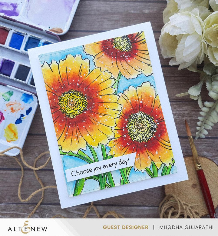 Part A-Glitz Art Craft Co.,LTD Dies Build-A-Garden: Cheerful Coreopses Add-on Die Set