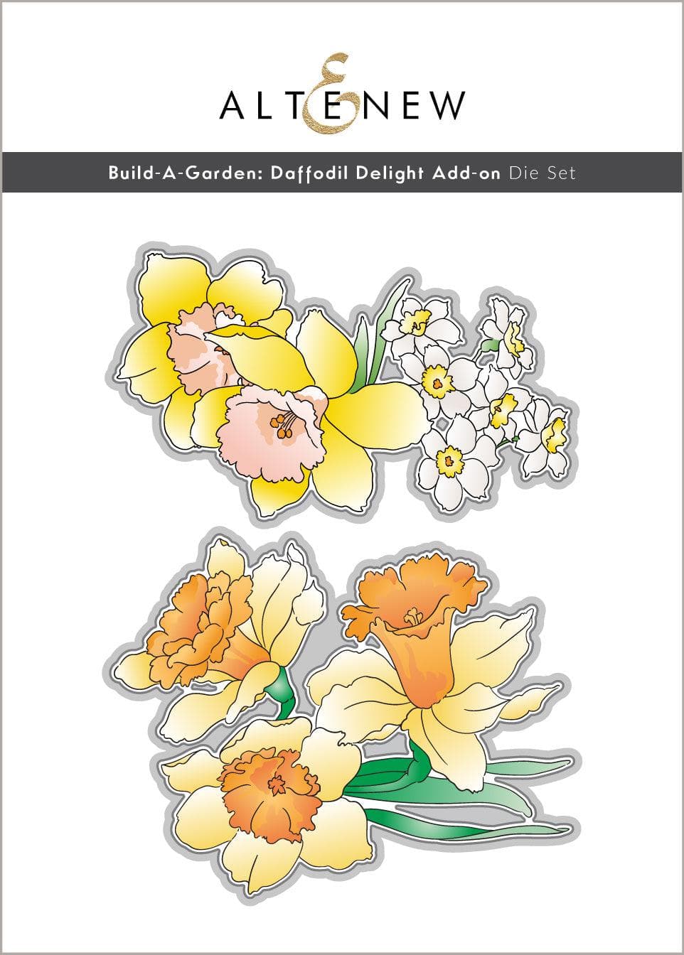 Part A-Glitz Art Craft Co.,LTD Dies Build-A-Garden: Daffodil Delight Add-on Die Set