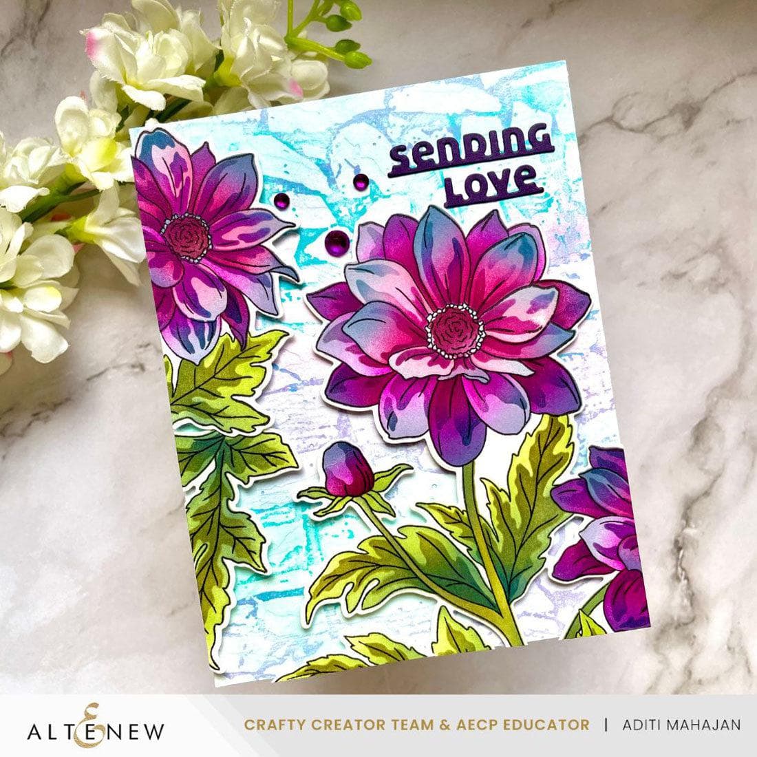 Build-A-Garden: Dreamy Dahlias Add-On Die Set | Altenew