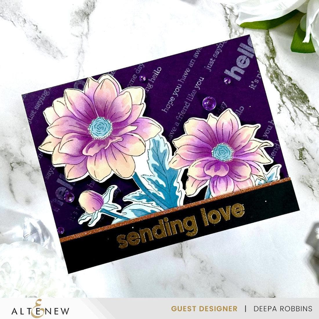 Build-A-Garden: Dreamy Dahlias Add-On Die Set | Altenew