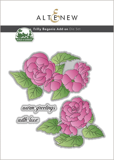 Part A-Glitz Art Craft Co.,LTD Dies Build-A-Garden: Frilly Begonia Add-on Die Set