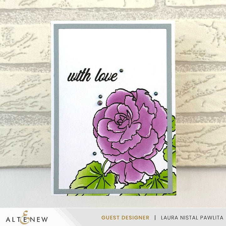 Part A-Glitz Art Craft Co.,LTD Dies Build-A-Garden: Frilly Begonia Add-on Die Set