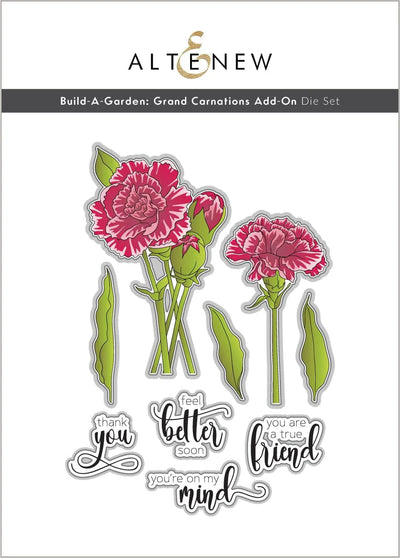 Part A-Glitz Art Craft Co.,LTD Dies Build-A-Garden: Grand Carnations Add-On Die Set