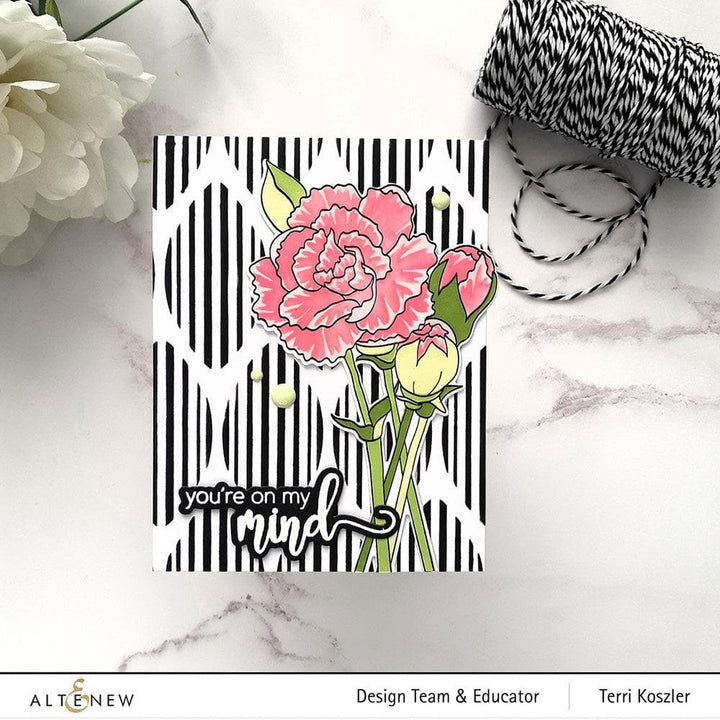 Part A-Glitz Art Craft Co.,LTD Dies Build-A-Garden: Grand Carnations Add-On Die Set