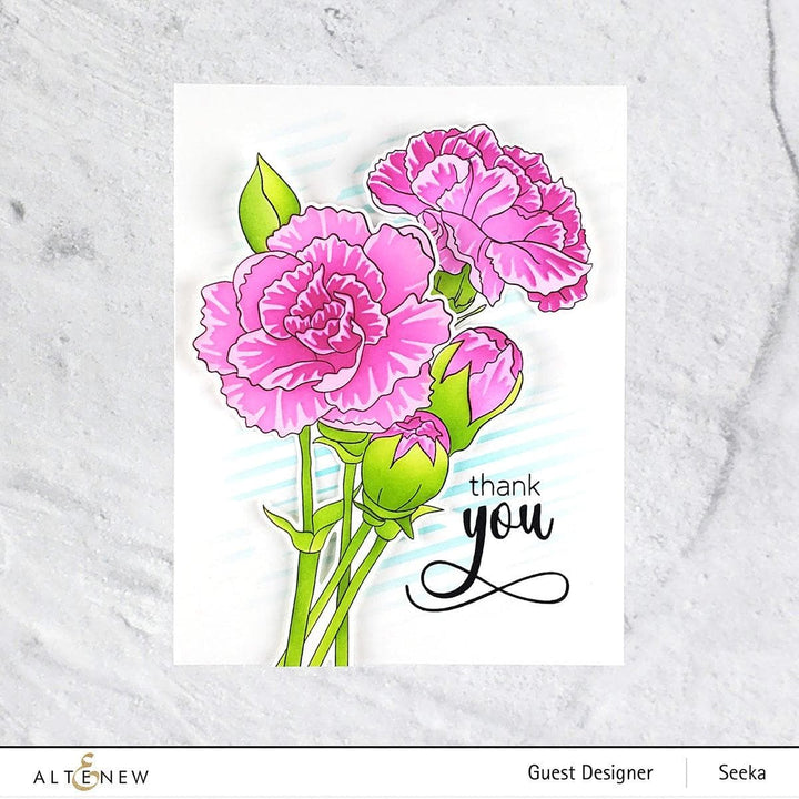 Part A-Glitz Art Craft Co.,LTD Dies Build-A-Garden: Grand Carnations Add-On Die Set