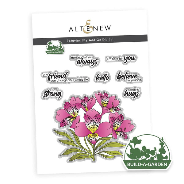 AltenewアルテニューLily Bouquet Plate&Stencils Build-A-Garden: Peruvian Lily Add-On Die Set | Altenew