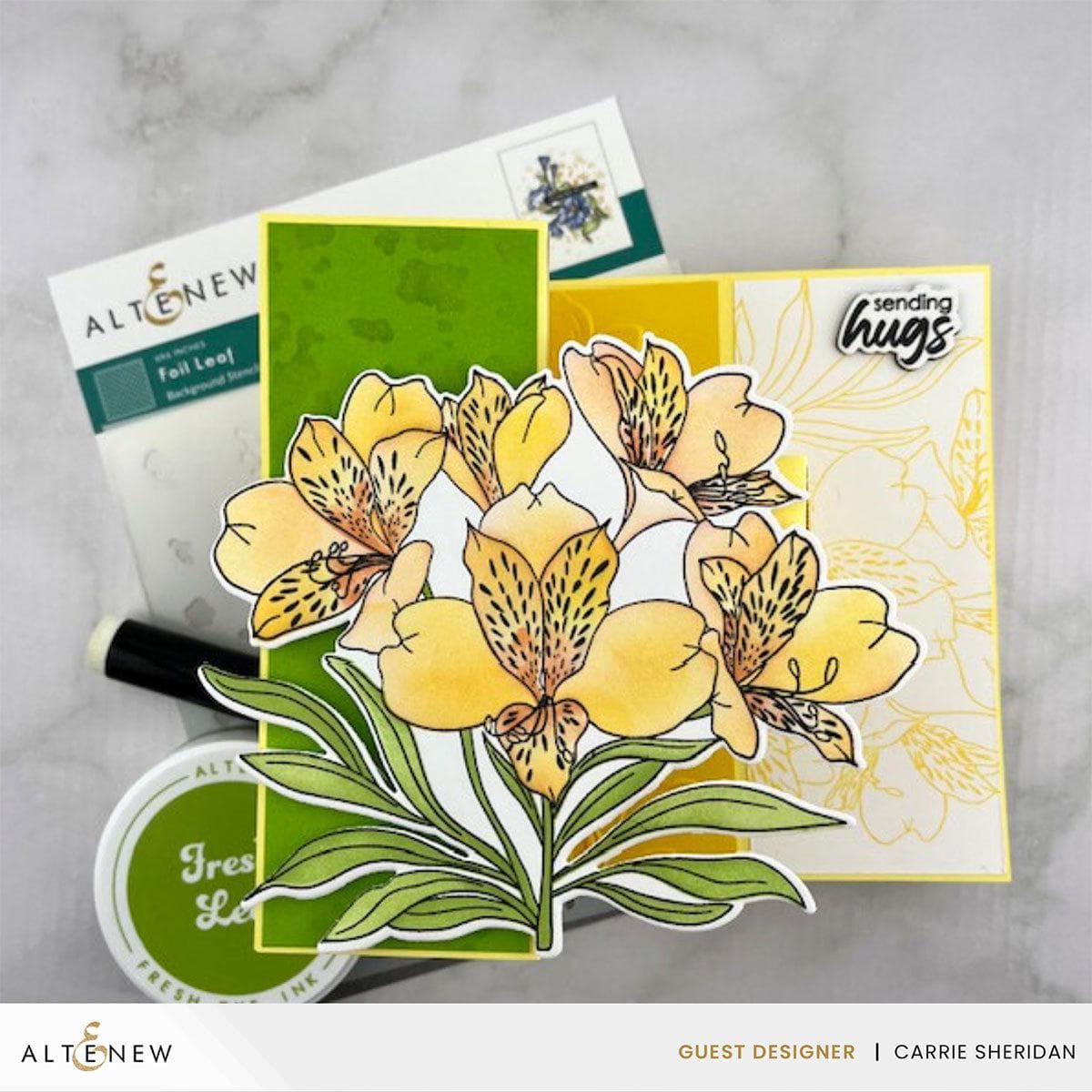 Build-A-Garden: Peruvian Lily Add-On Die Set | Altenew