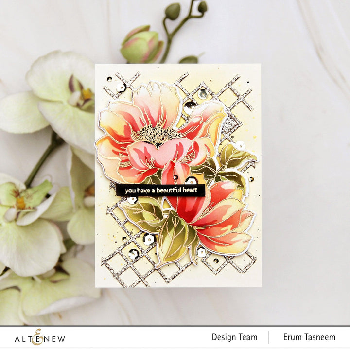 EXP Factors Dies Build-A-Garden: Pristine Peonies Add-On Die Set