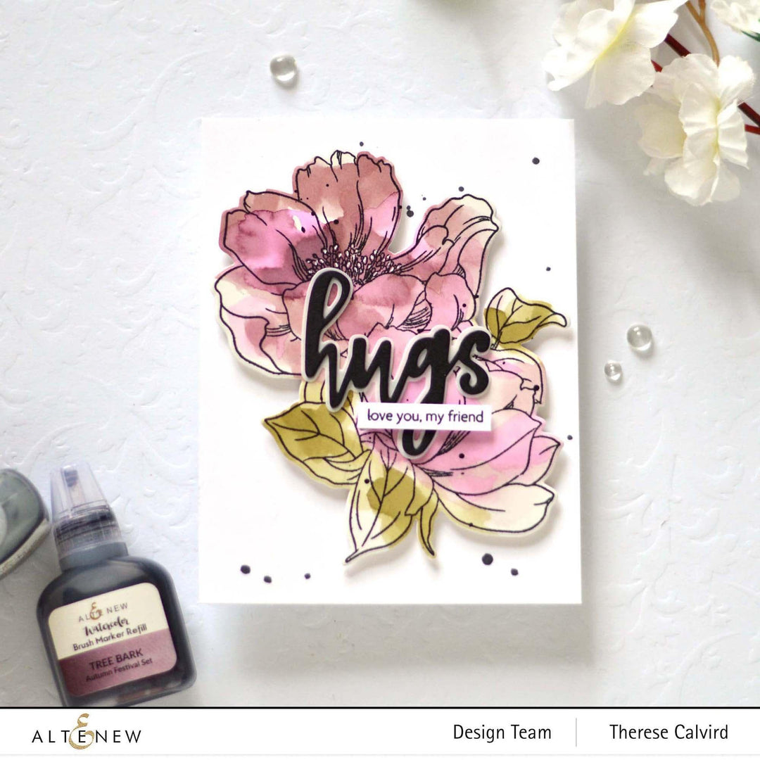 EXP Factors Dies Build-A-Garden: Pristine Peonies Add-On Die Set