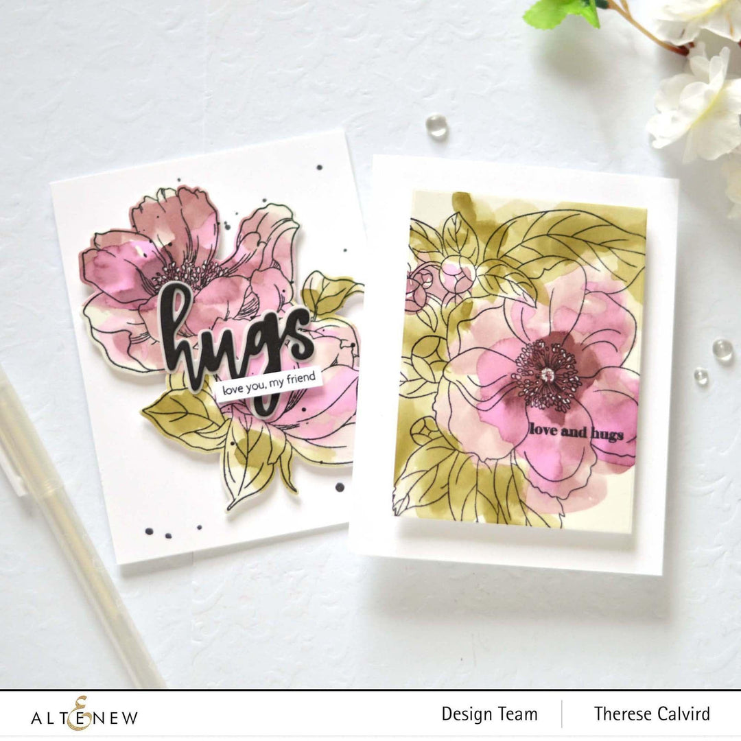 EXP Factors Dies Build-A-Garden: Pristine Peonies Add-On Die Set