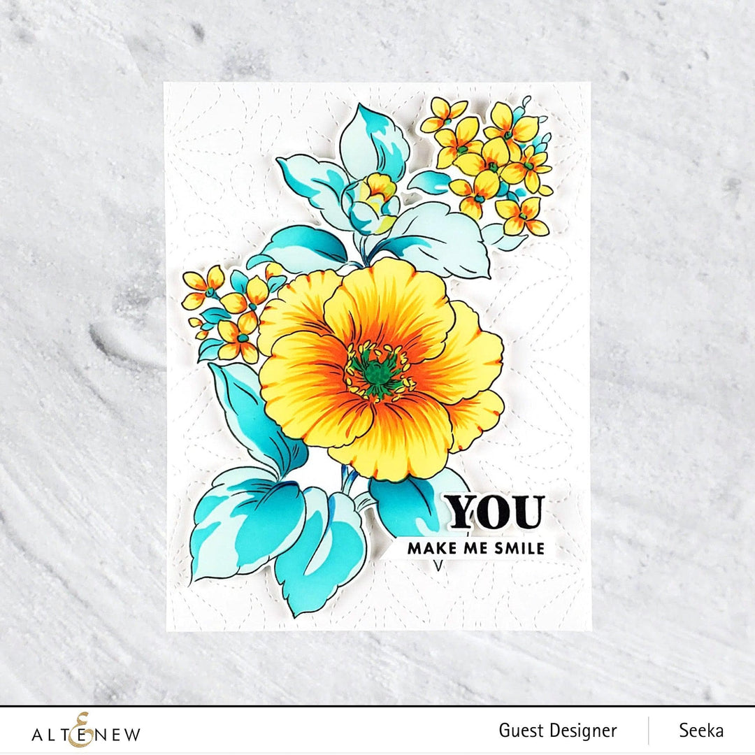 Part A-Glitz Art Craft Co.,LTD Dies Build-A-Garden: Rosa Gallica Add-On Die Set